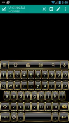 Emoji Keyboard Frame Gold android App screenshot 2